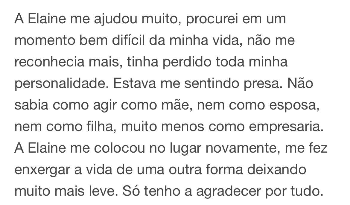 Depoimento sobre reencontrar-se em um momento difícil